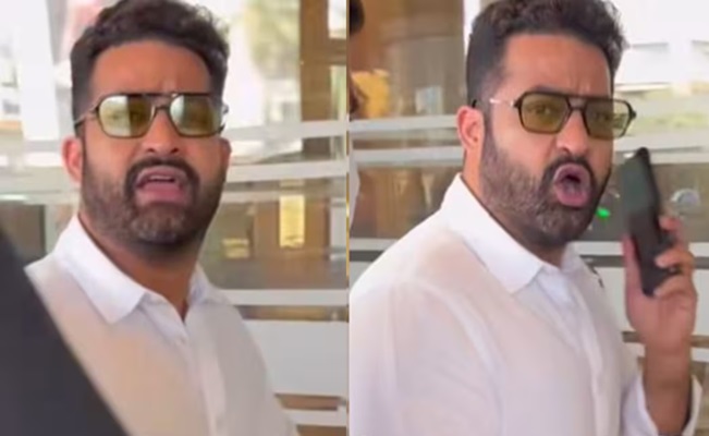 Jr NTR's Anger On Photographers At The Hotel
